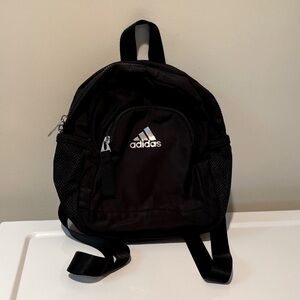 Adidas Two Section Linear Travel Bag with Two Side Pockets and Holographic Logo